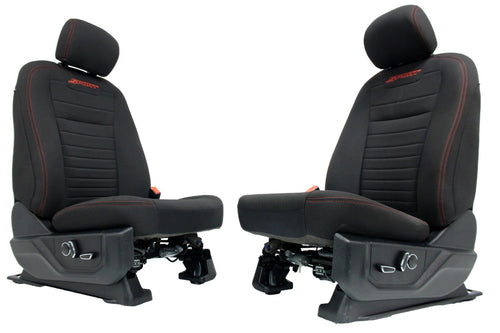 2015 - 2022 Ford F150 & Super Duty Front Seats, XLT Sport Black Cloth Power Heat