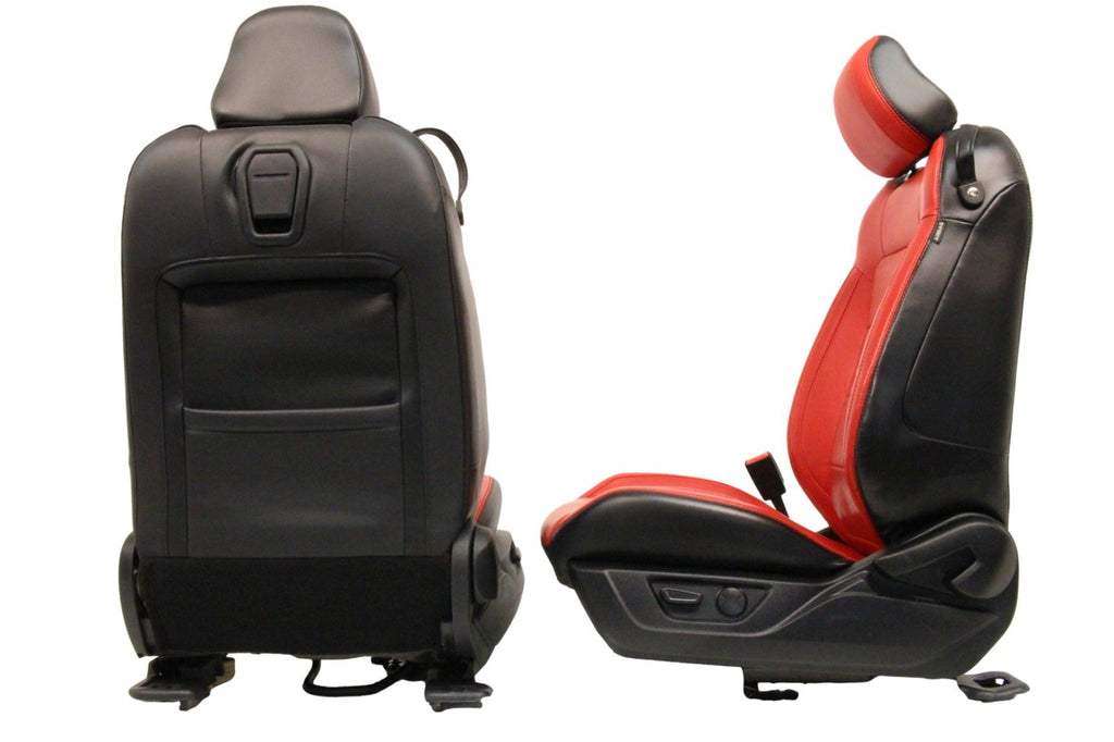 2015 - 2023 Ford Mustang Front Seats, GT Premium Coupe - Showstopper Red Leather