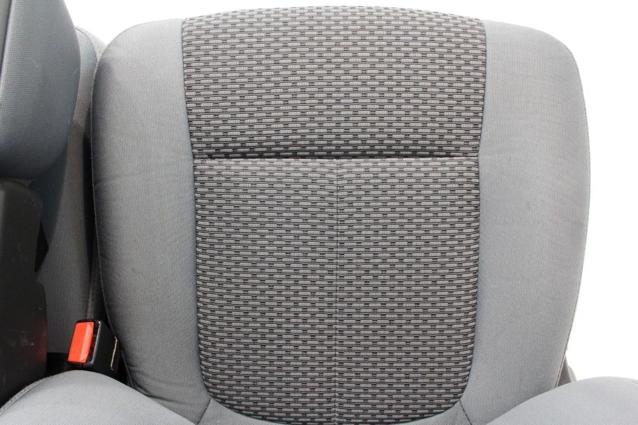 1999 - 2016 Ford Super Duty Front Seats, XL Steel Gray Cloth Bench w/ Jumpseat