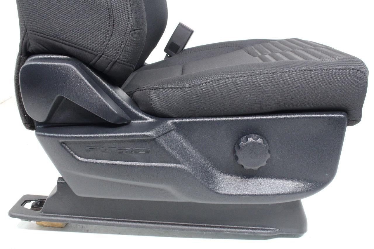 2015 - 2026 Ford F150 & Super Duty Seats, STX Black Cloth Manual w/ Lumbar