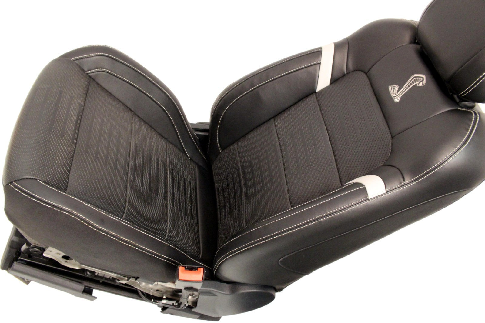 2015-2023 Ford Mustang Seats Set, Shelby GT500 Coupe Black Leather Heated Cooled