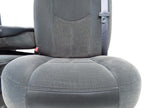 1999 - 2006 GM Sierra Silverado Front Seats Set, Manual Dark Gray Cloth 40-20-40