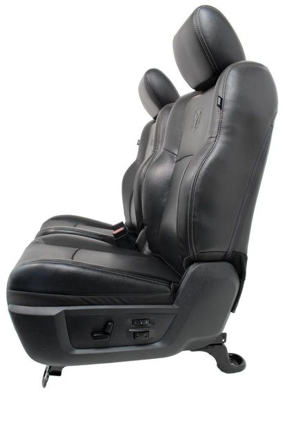 09-18 Dodge Ram 1500 2500 Quad Cab Seats Heated Ventilated Leather Set Black