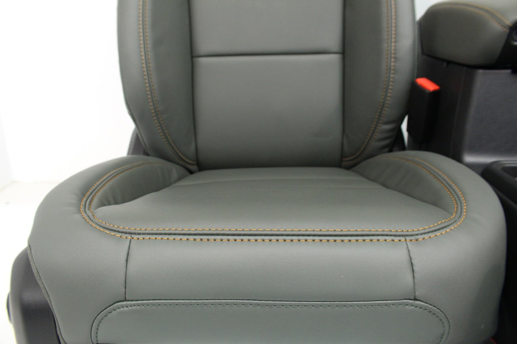 2024 - 2025 Gladiator Mojave X Power Seats, Console & Door Panels - Black Green