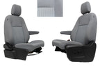 2015 - 2024 Ford Transit Front Seats, Gray Cloth w/ 10-Way Power Driver Seat