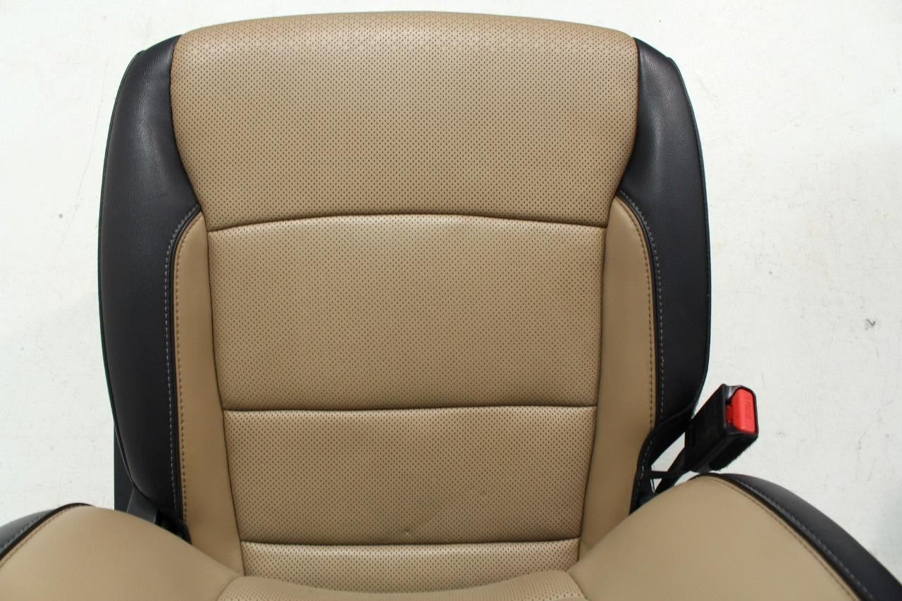 2021+ Ford F150 Super Duty Front Seats, Lariat Leather Baja Tan Heat Cool OEM