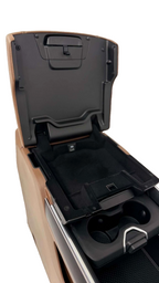2019 - 2026 Ram 2500 3500 HD Center Console, Brown Leather w/ Logo