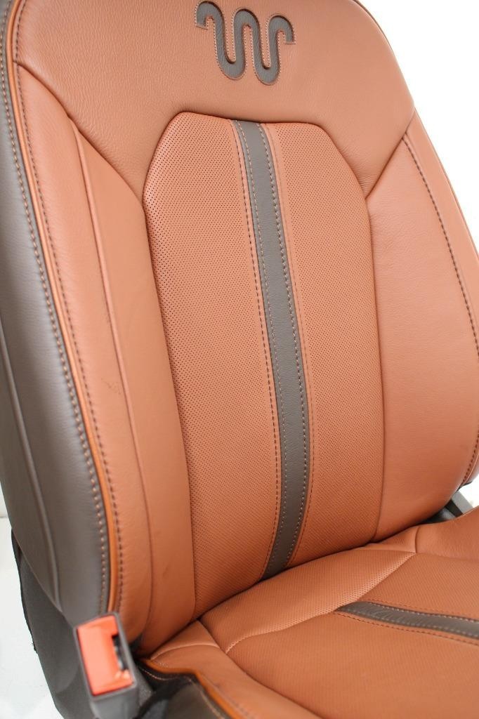 2015 - 2022 Ford F150 Super Duty Front Seats, King Ranch OEM Brown Leather