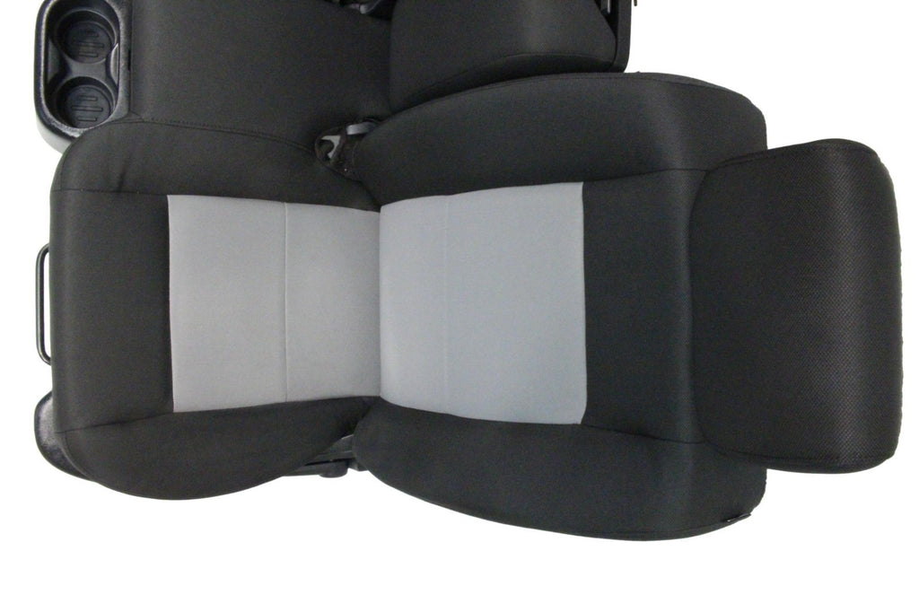 1998 - 2011 Ford Ranger Seats, 60-40 Split Bench, Black Gray Cloth, Extended Cab