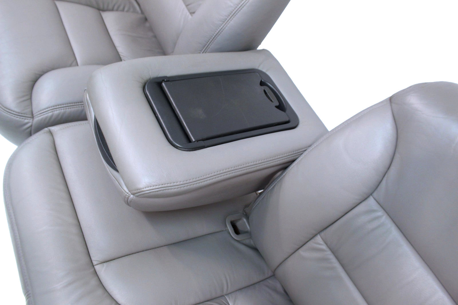 1995-2000 Tahoe Sierra Silverado Seats 60-40 Bench Gray Leather Power w/ Folding