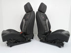 2016 - 2024 Camaro Seats, Front Rear Coupe, 2SS Black Leather Heated Ventilated