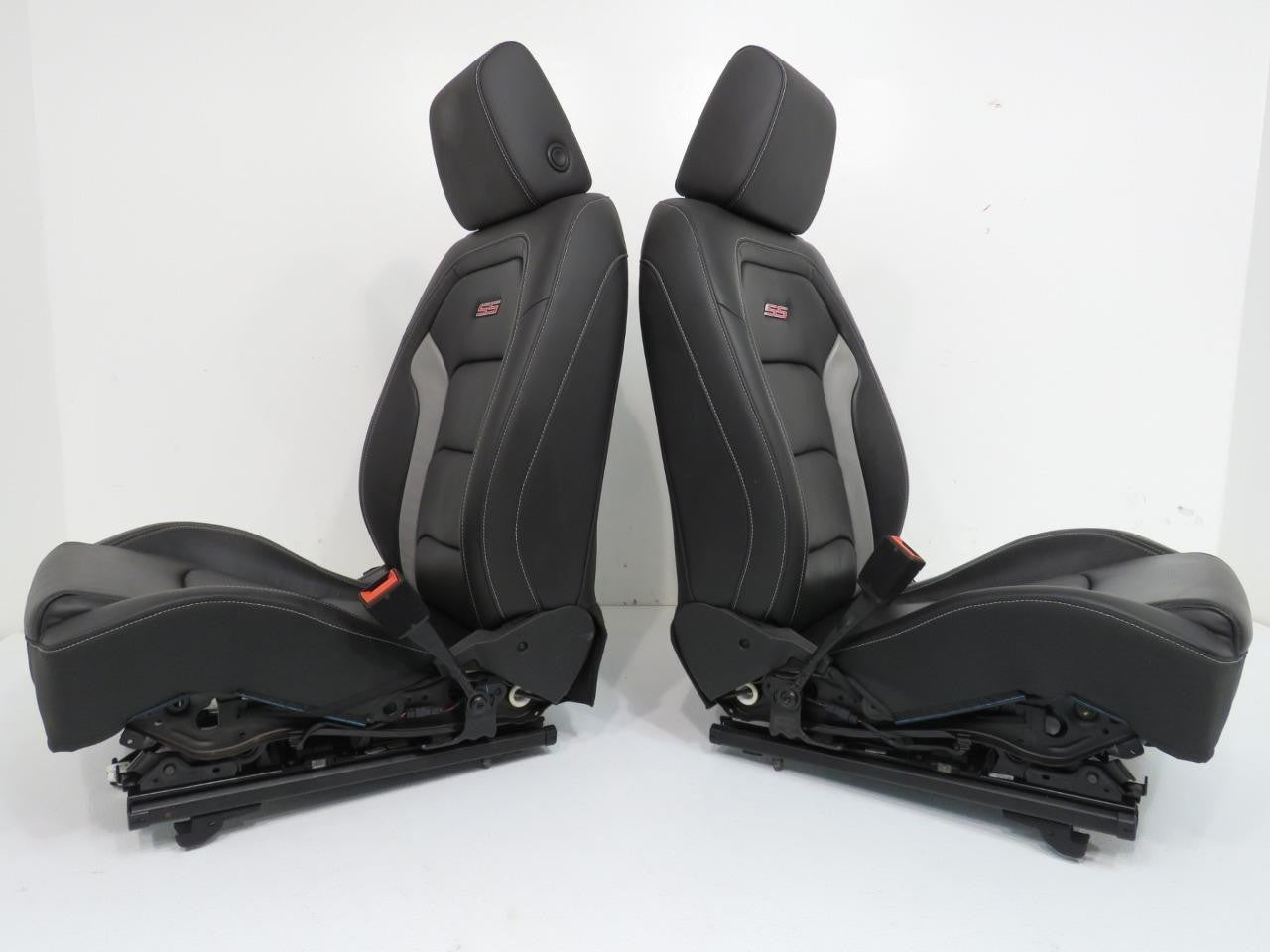 2016 - 2024 Camaro Seats, Front Rear Coupe, 2SS Black Leather Heated Ventilated