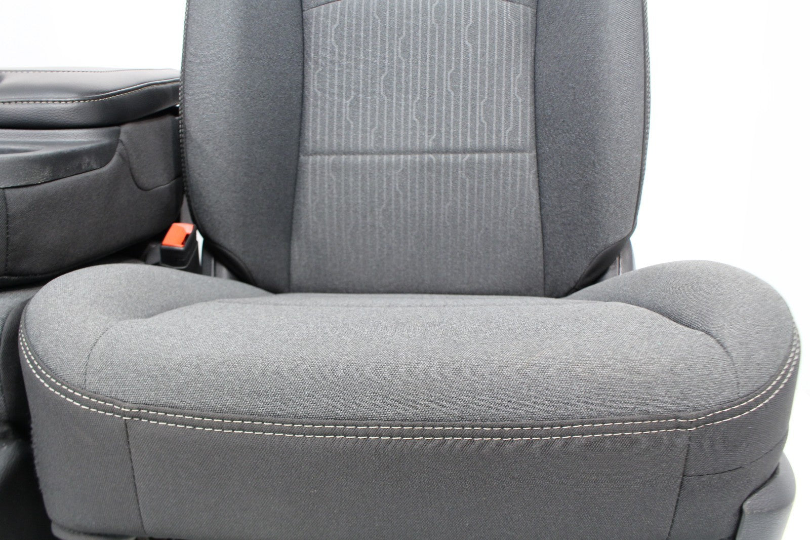 2019 - 2024 Ram HD Front Bench Seat, Diesel Gray Cloth Manual w Center Jump Seat