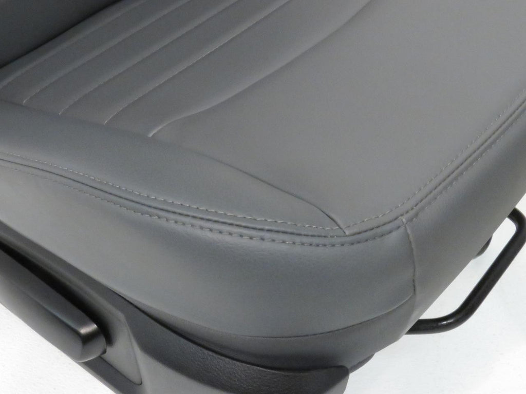 2009-2018 Dodge Ram Front Seats Pair, OEM Work Grade Gray Vinyl Manual LH RH