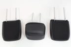 2023 - 2026 Ford Super Duty Rear Seat Headrest Set, Platinum Black Leather Blue
