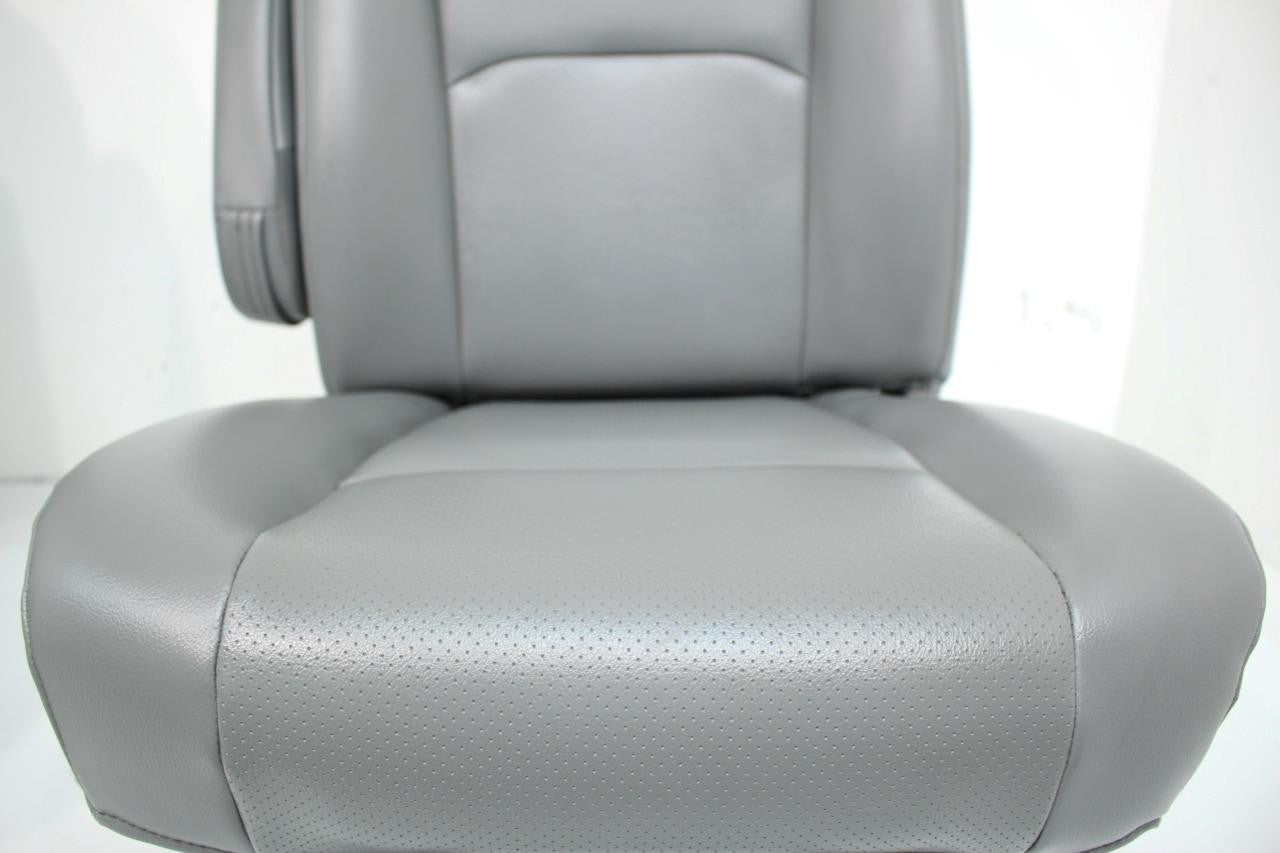 Ford Econoline Front Bucket Seats, Gray Vinyl w/ Folding Armrests, Fits 1997+