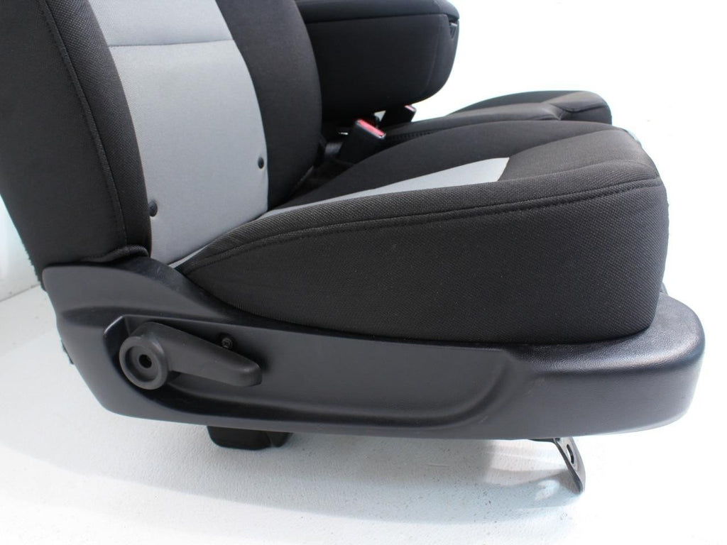 1998 - 2010 Ford Ranger Seats, 60-40 Split Bench, Black Gray Cloth, Extended Cab