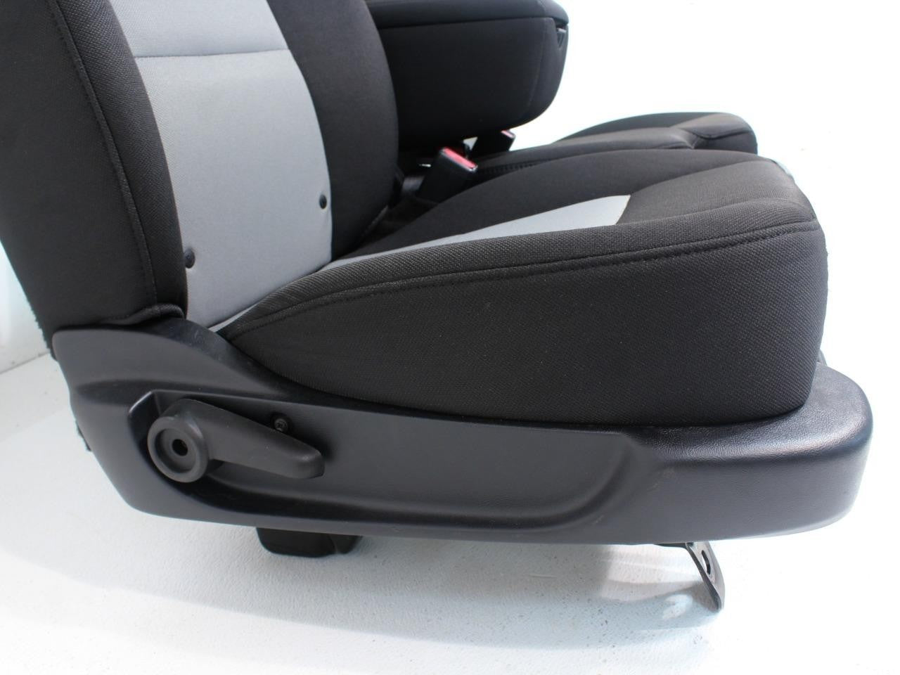 1998 - 2010 Ford Ranger Seats, 60-40 Split Bench, Black Gray Cloth, Extended Cab