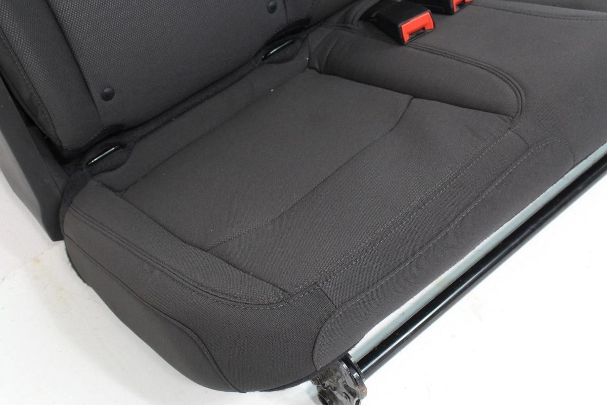 2019 - 2024 Jeep Wrangler JL 2-Door Rear Seat, Black Cloth Folding Bench OEM
