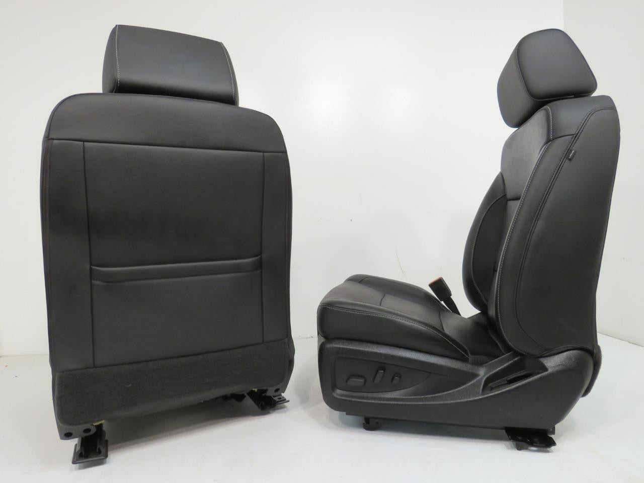 2014 - 2019 GM Sierra Silverado LTZ Seats, Front Rear Black Leather, Heat & Cool