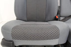 1999 - 2016 Ford Super Duty Front Seats, XL Steel Gray Cloth Manual w/ Jumpseat