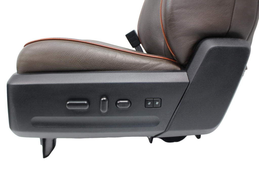 2015 - 2017 Ford Expedition King Ranch Front Seats, Mesa Brown Leather Heat Cool