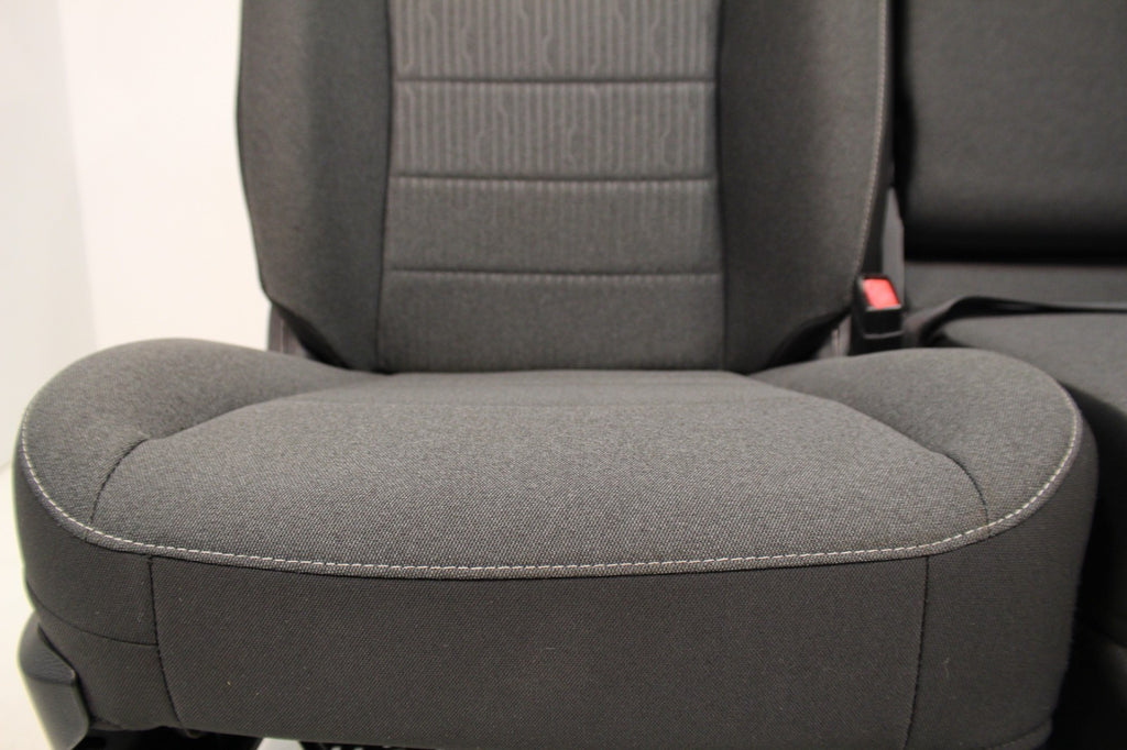 2019-2024 Ram Classic Front Seats, Diesel Gray Black Cloth, Manual w/ Jump Seat
