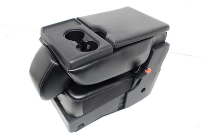 2015 - 2024 Ford F150 F250 Super Duty Jump Seat Center Console Black Leather Kit