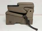 2014 - 2019 GMC Chevy Sierra Silverado Jump Seat Console, Tan Dune Leather OEM