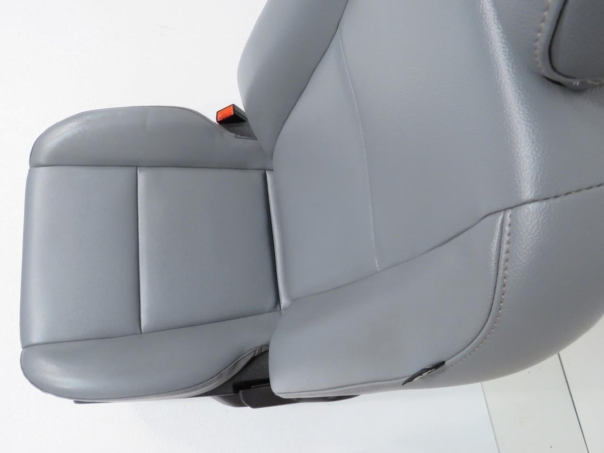 2015 - 2026 Ford Transit Front Seats, Pewter Gray Vinyl, Manual w/ Armrest