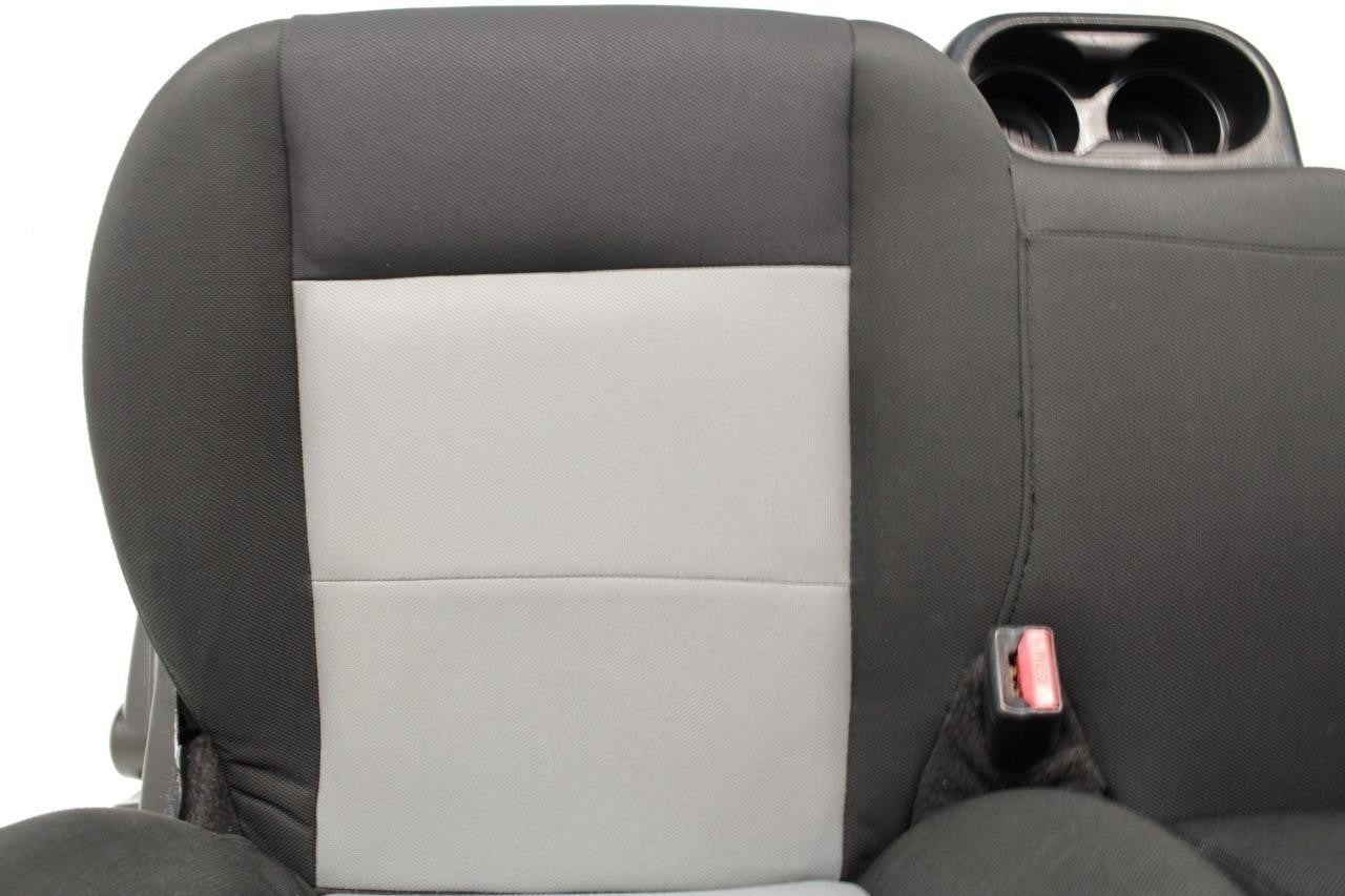 1998 - 2009 Ford Ranger Seats, 60-40 Split Bench, Black Gray Cloth, Extended Cab
