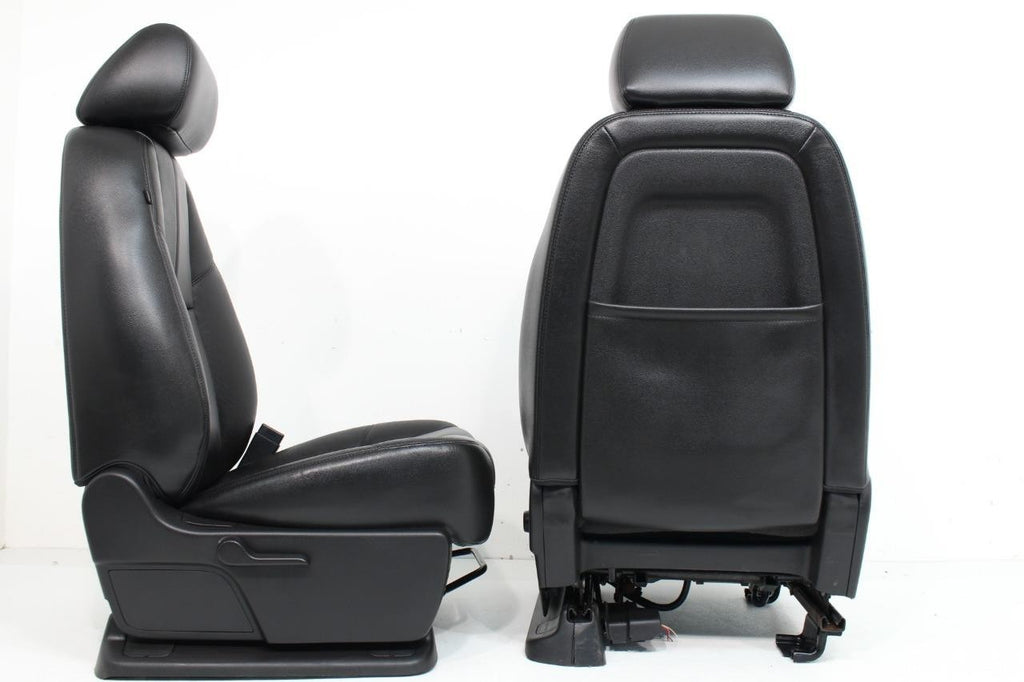2007-2014 GM Silverado Tahoe Front Seats, LT Black Leather Lumbar w Driver Power