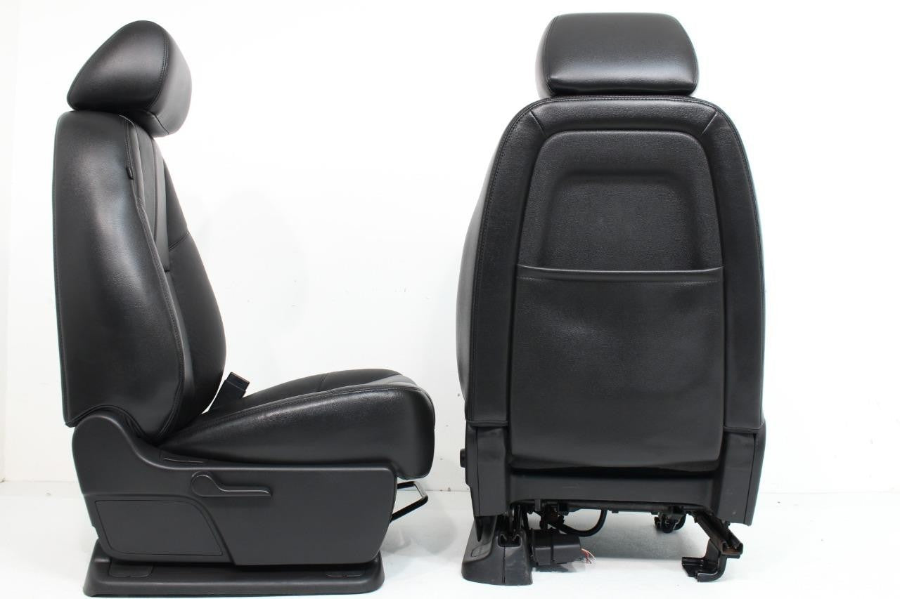 2007-2014 GM Silverado Tahoe Front Seats, LT Black Leather Lumbar w Driver Power
