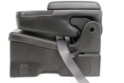 2014 - 19 Chevy Silverado GMC Sierra Black Leather Folding Jump Seat Console Kit