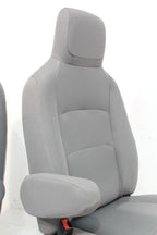 Ford Econoline Front Bucket Seats, Gray Cloth w/ Folding Armrests, Fits 1997+