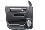 2013 - 2018 DS Ram Door Panels, Crew Cab Laramie Black w/ Switches OEM Mint