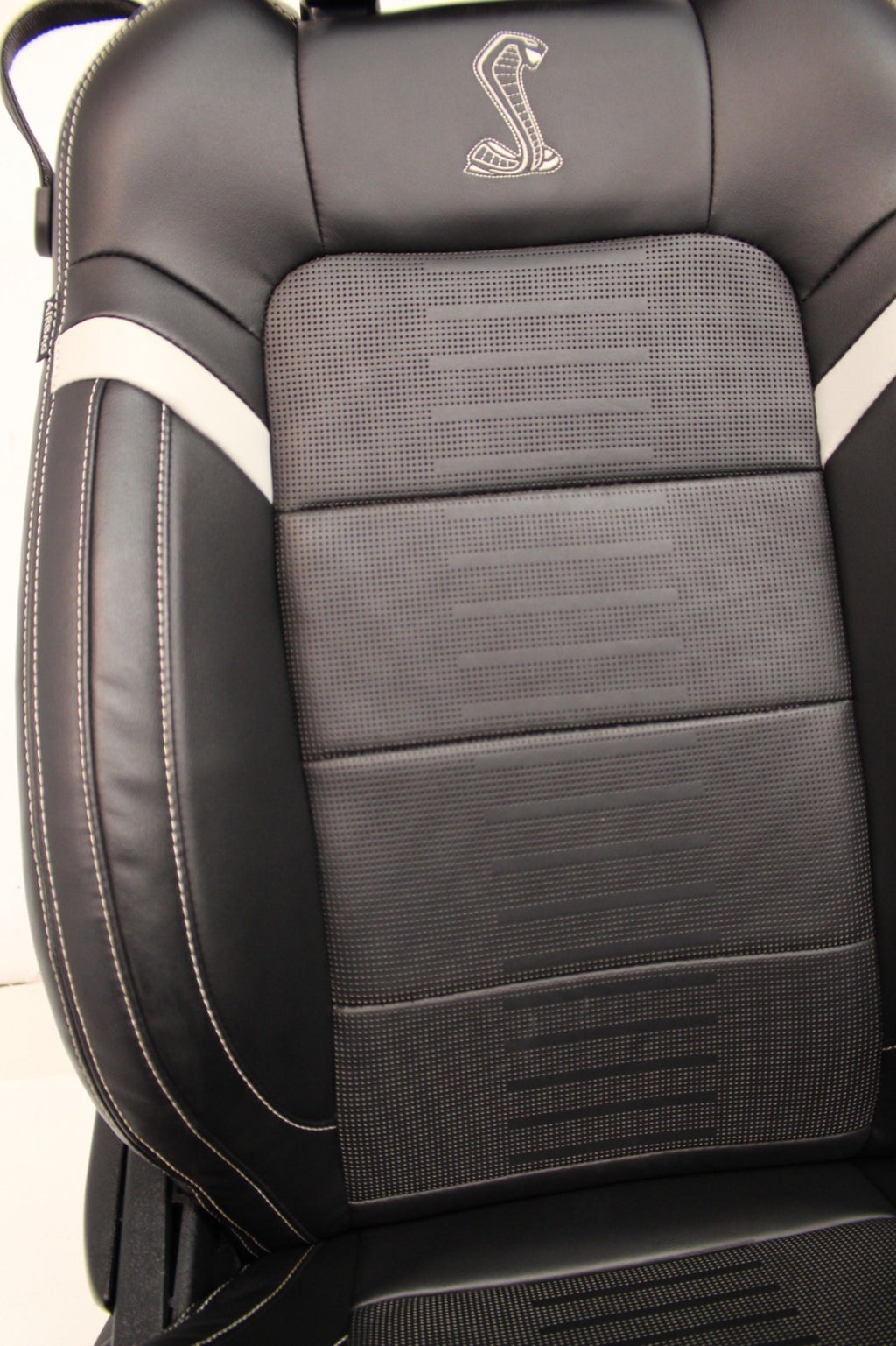2015-2023 Ford Mustang Seats Set, Shelby GT500 Coupe Black Leather Heated Cooled