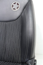 2007 - 2018 Jeep Wrangler JKU Seats Set, Oscar Mike Black Leather Freedom Edtn