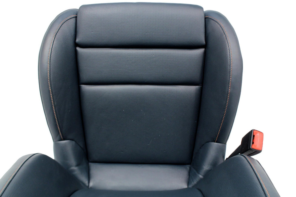 2020 2024 Porsche 911 992 Sport Seats 18-Way Graphite Blue Leather Cognac Stitch