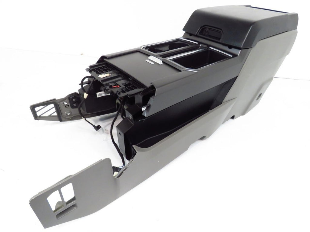 15-22 Ford Truck Center Console & Install Kit w/o Shifter - Gray Vinyl XLT