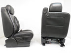 2003 - 2007 Sierra Silverado HD Seats, Dark Pewter Leather, Full Set Crew Cab
