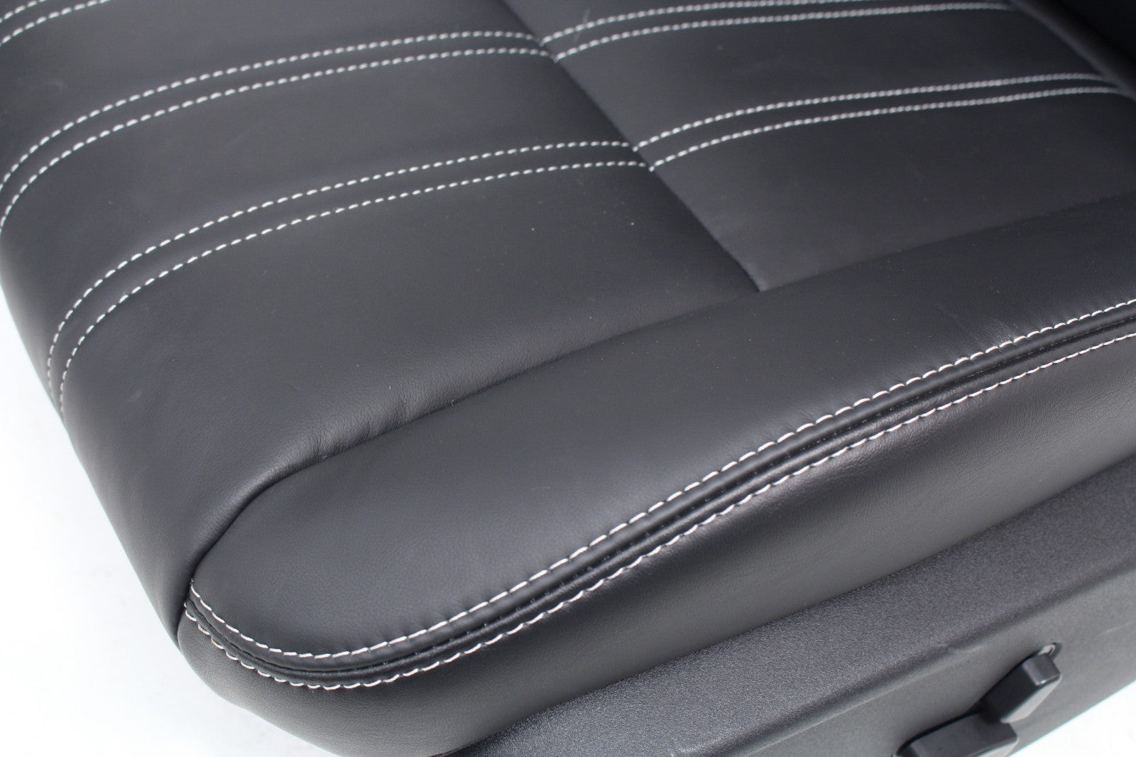 2011 - 2023 Chrysler 300 S Black Leather Front Seats, White Stitching, Heated