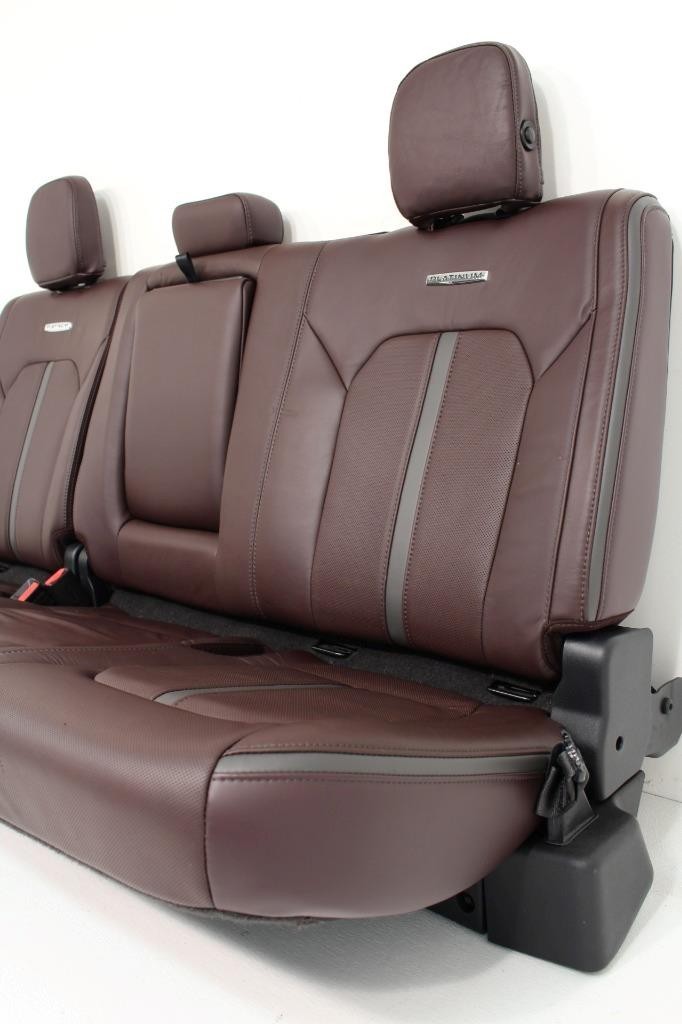 2015 - 2022 Ford F150 Super Duty Platinum Seats Set, Brunello Leather Heat Cool