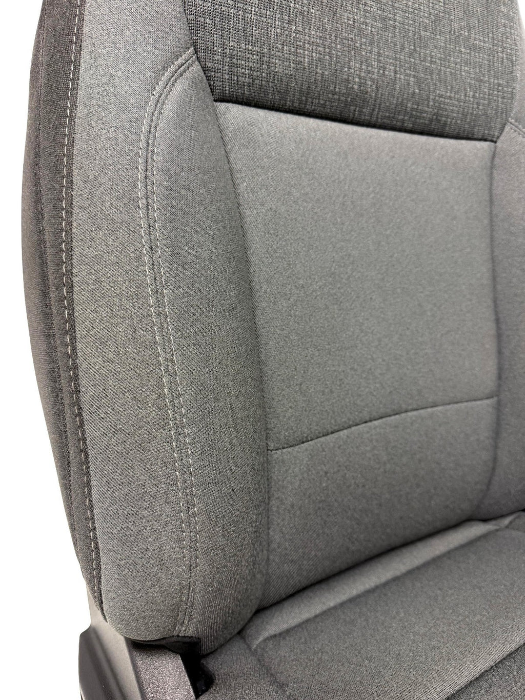 2021-2026 Ford F-150 Front Seats, XLT Mid 302A Gray Cloth OEM Dual Power Heated