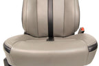 2015-2022 Ford F150 Super Duty Supercab Seats, XLT w/ Katzkin Earth Gray Leather