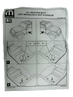 2018-2026 OEM JL 2-Door Wrangler All Weather Floor Mat OEM Black 7LT61TX7AA