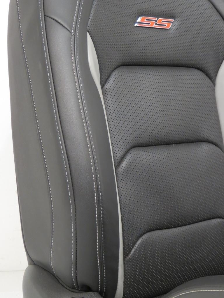 2016 - 2024 Camaro Seats, Front Rear Coupe, 2SS Black Leather Heated Ventilated