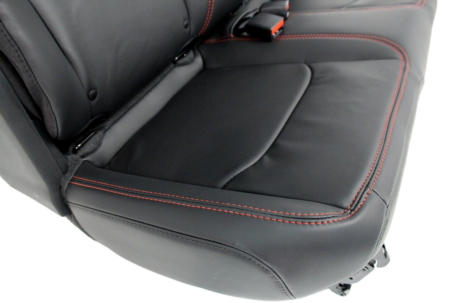 2019 - 2026 Jeep Wrangler JL 2-Door Rear Seat, Nappa Black Leather Rubicon Red