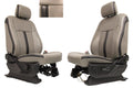 2015-2022 Ford F150 Super Duty Reg Cab Seats, XLT w/ Katzkin Earth Gray Leather