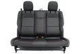 2019 - 2026 Jeep Wrangler JL 2-Door Rear Seat, Nappa Black Leather Rubicon Red